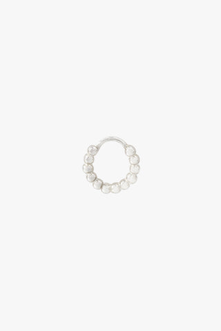 Small dots hoop silver (11mm)