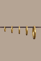 Hammered Hoop Gold Plated (15mm)