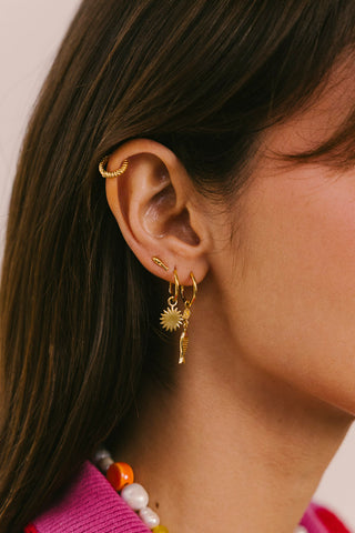 Under The Sun Hoop Gold Plated