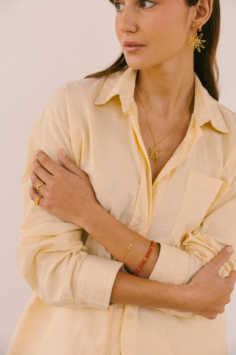 Sol Earring Gold Plated