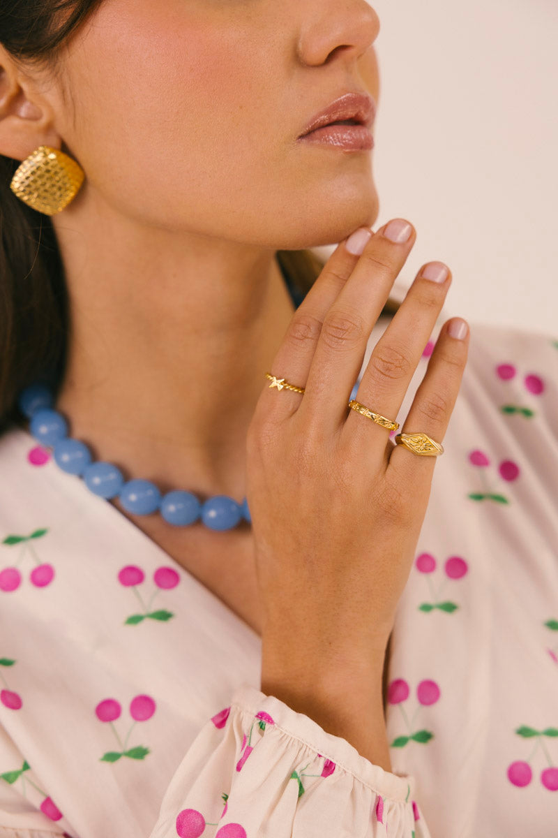 Lucky Swallow Ring Gold Plated
