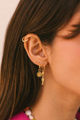Under The Sun Hoop Gold Plated