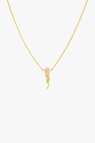 Falling star necklace gold plated 
