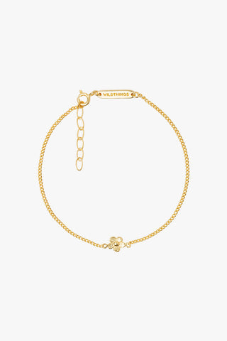 Flower Bracelet Gold Plated