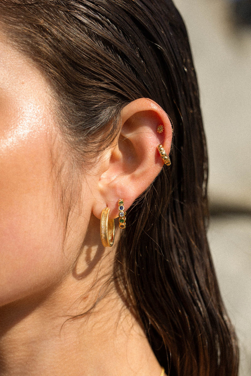 Helios stud gold plated