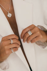 Trinity pinky ring silver