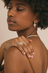 Trinity pinky ring silver