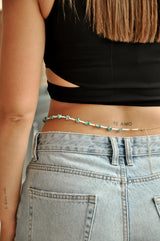 Mediterranean belly chain gold plated