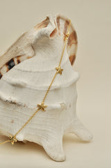 Starfish belly chain gold plated