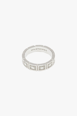Kissed by the sun ring silver