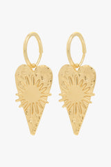 Serenity hoop earring gold plated