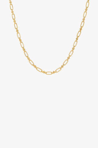 Signature chain necklace gold plated (40cm)