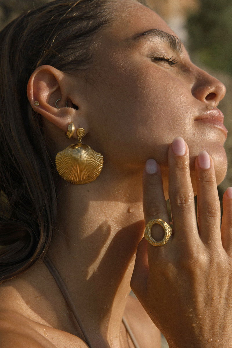 Ocean Treasure Earring Gold Plated