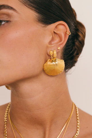Ocean Treasure Earring Gold Plated