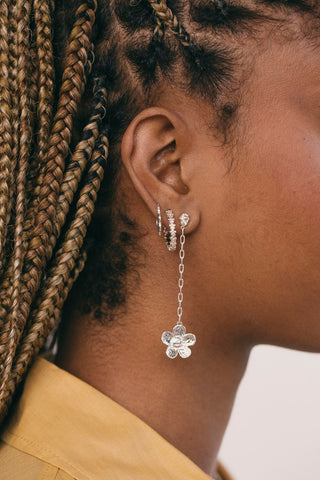 Botanic Chain Earring Silver