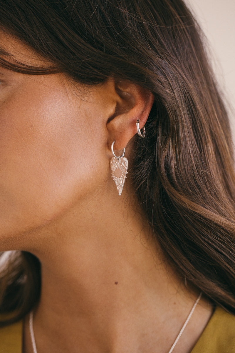 Serenity hoop earring silver 