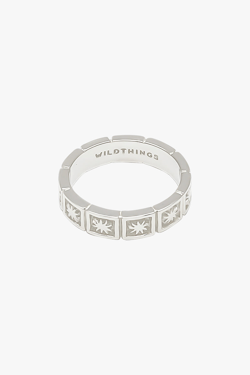 Kissed by the sun ring silver