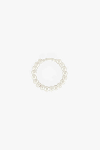 Small Dots Hoop Silver (15mm)