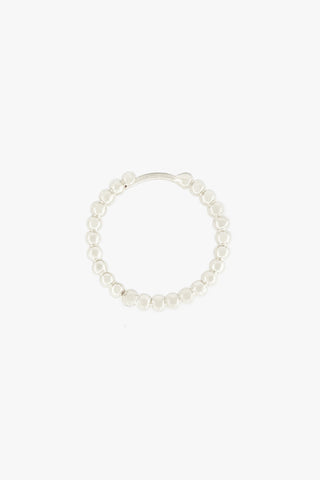 Small Dots Hoop Silver (20mm)