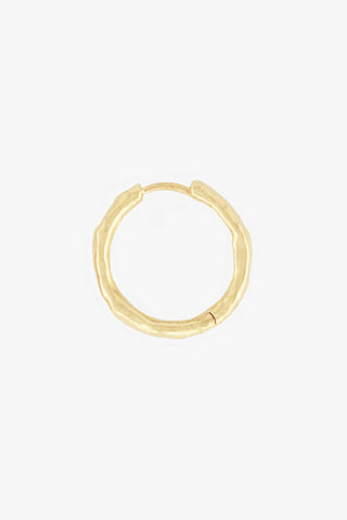 Hammered Hoop Gold (20mm)