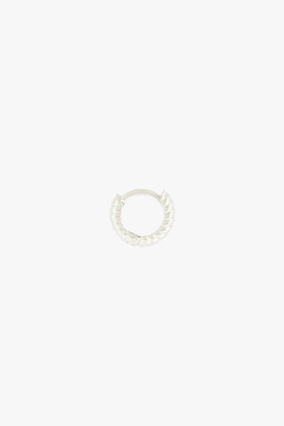 Bold Twisted Hoop Silver (9mm)
