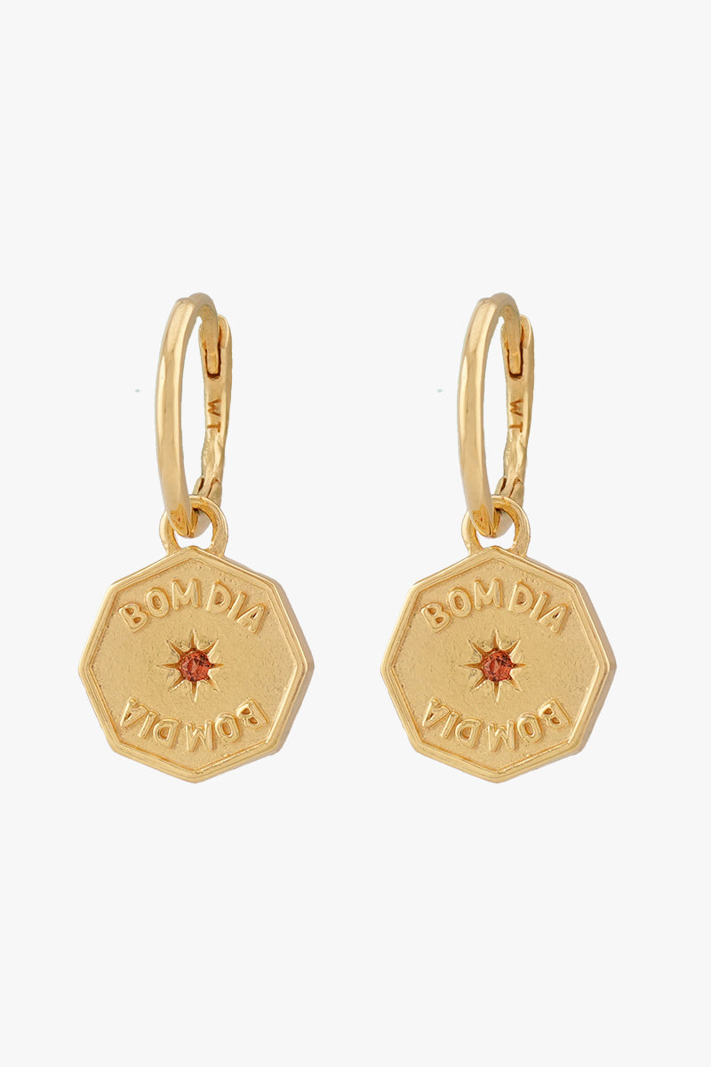 Bom Dia Hoop Gold Plated