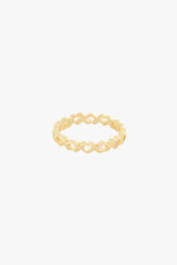 Soaring Heart Pinky Ring Gold Plated